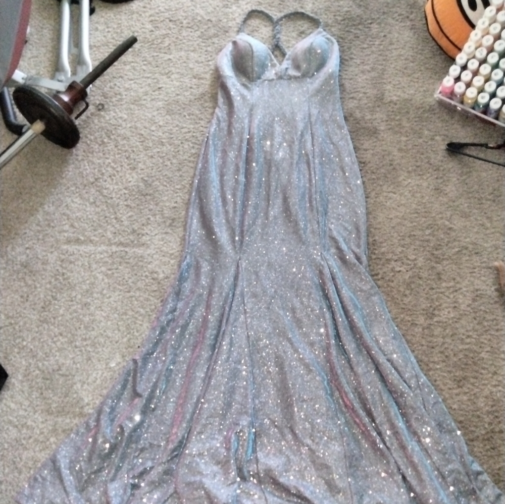 Gray formal dress